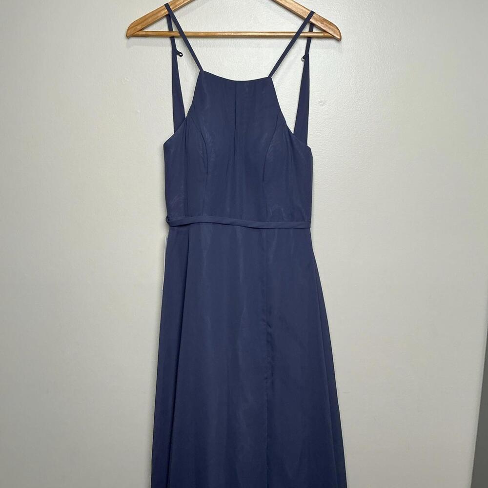 AZAZIE Bree Stormy Empire Pleated Chiffon Dress NWT Size A6‎ (Not Altered)